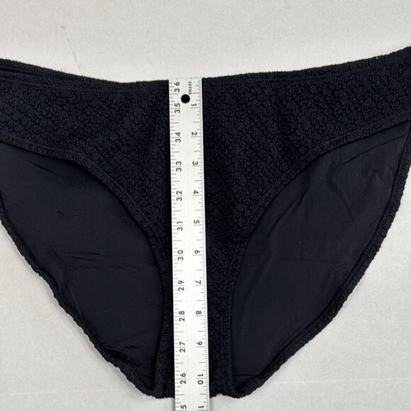 Mindy X Andie Women's L The Bikini Swim Bottom Textured Black NWT - Picture 5 of 16